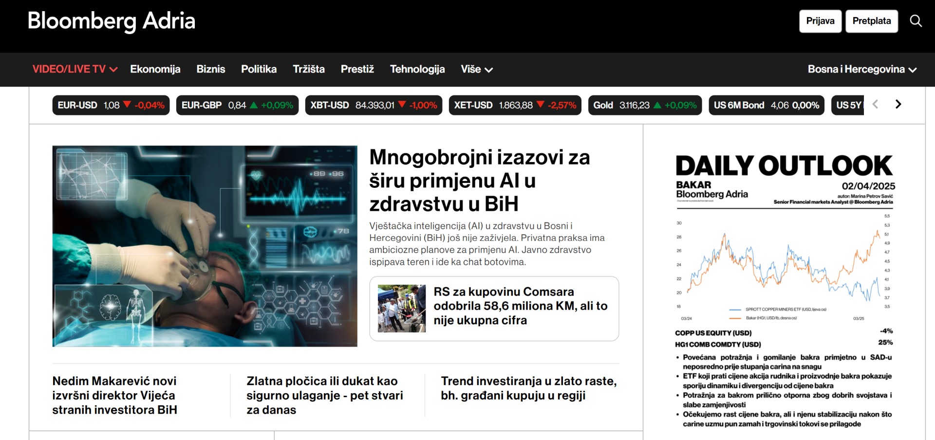 Bloomberg Adria